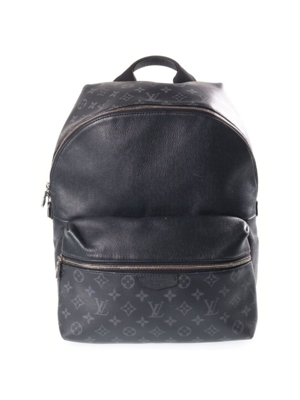 Louis Vuitton Monogram Eclipse Discovery Backpack Leather Black